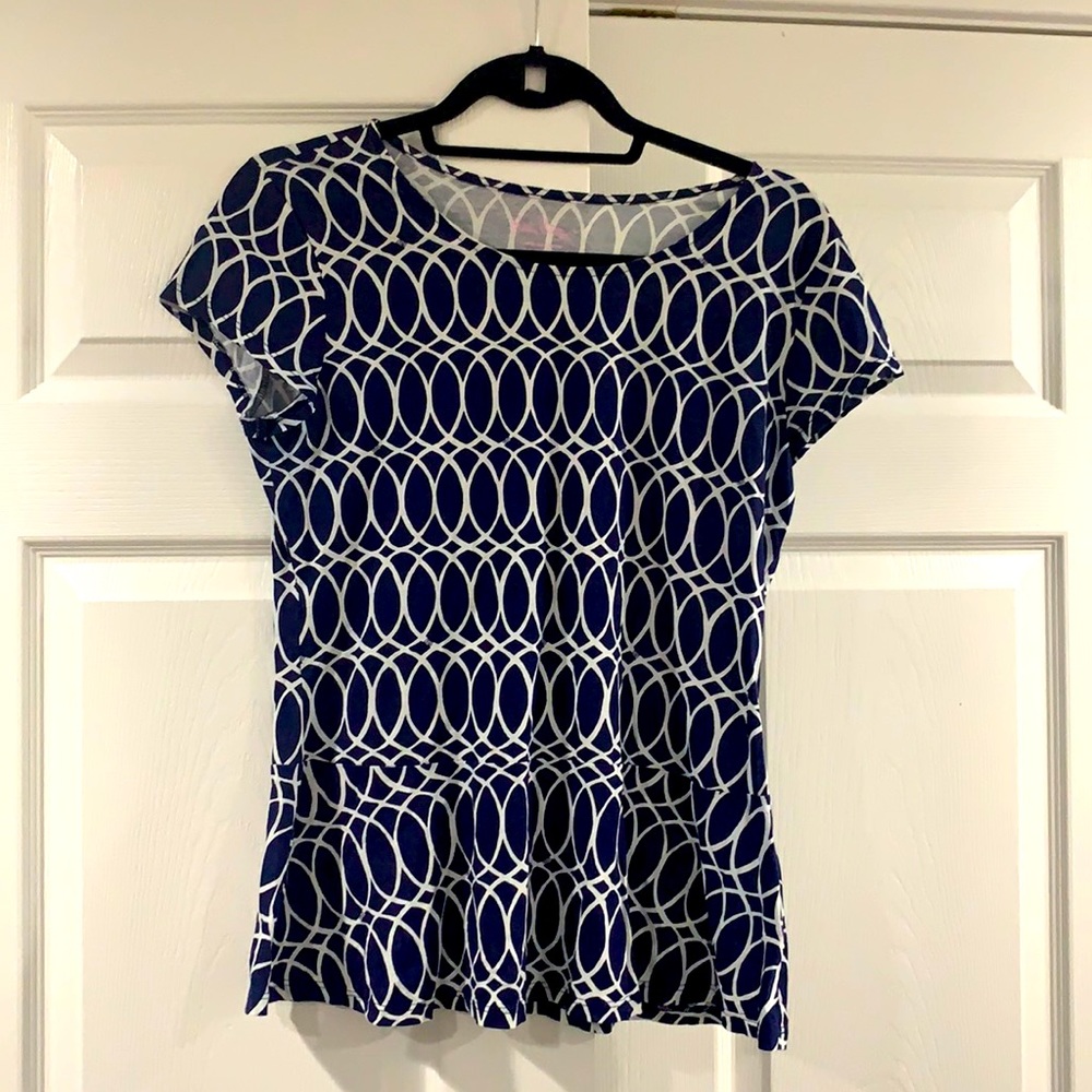Lilly Pulitzer Medium peplum top